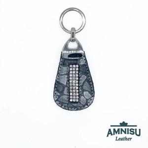 Szürke mintás csepp alakú swarovski köves kulcstartó H8010 - táska & tok - kulcstartó & táskadísz - kulcstartó - Meska.hu