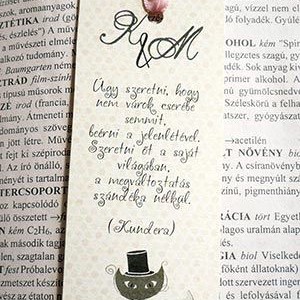 Egyedi esküvői köszönetajándék könyvjelző - esküvő - emlék & ajándék - köszönőajándék - Meska.hu