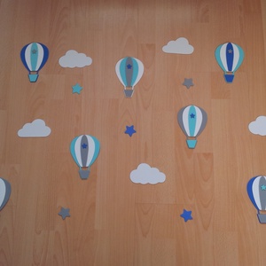 Dekorgumi gyerekszoba dekoráció légballonos szett, Otthon & Életmód, Babaszoba, gyerekszoba, Babaszoba dekoráció, Mindenmás, MESKA