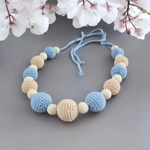 Szoptatós horgolt babalánc, Ékszer, Nyaklánc, Bogyós nyaklánc, Horgolás, MESKA