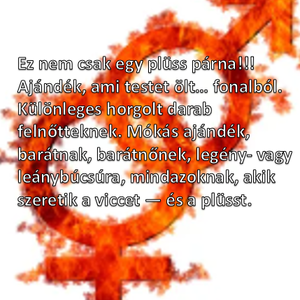 Horgolt plüss párna, Esküvő, Legénybúcsú, Horgolás, MESKA