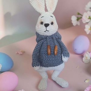 Vagány, horgolt nyuszi, Játék & Sport, Plüssállat & Játékfigura, Más figura, Horgolás, MESKA