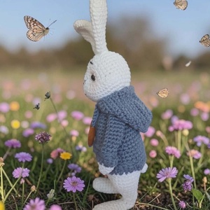 Vagány, horgolt nyuszi - játék & sport - plüssállat & játékfigura - más figura - Meska.hu