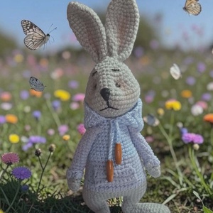 Vagány, horgolt nyuszi - Meska.hu