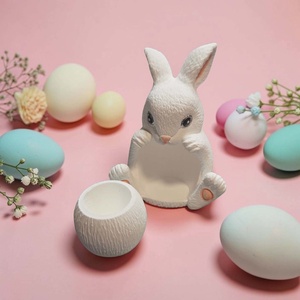 Cuki porcelán nyuszis tároló húsvétra - otthon & életmód - dekoráció - dekoratív figurák és szobrok - Meska.hu