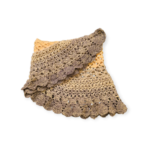 Horgolt félkör sál - ruha & divat - sál, sapka, kendő - sál - Meska.hu