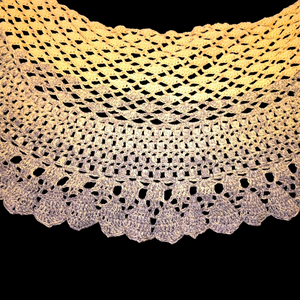 Horgolt félkör sál - ruha & divat - sál, sapka, kendő - sál - Meska.hu