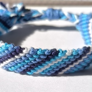 pamut karkötő - ékszer - karkötő - fonott karkötő - Meska.hu