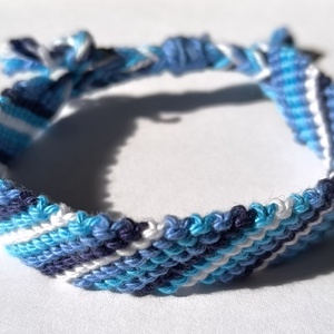 pamut karkötő - ékszer - karkötő - fonott karkötő - Meska.hu