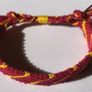 pamut karkötő - ékszer - karkötő - fonott karkötő - Meska.hu