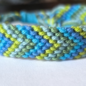 pamut karkötő - ékszer - karkötő - fonott karkötő - Meska.hu