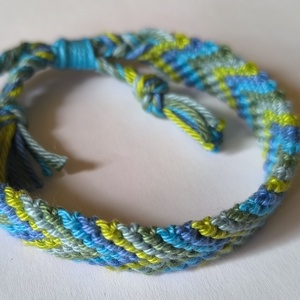 pamut karkötő - ékszer - karkötő - fonott karkötő - Meska.hu