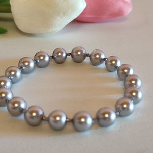 Elegáns shell pearl- hematit karkötő!!, Ékszer, Karkötő, Gyöngyös karkötő, Ékszerkészítés, Gyöngyfűzés, gyöngyhímzés, MESKA