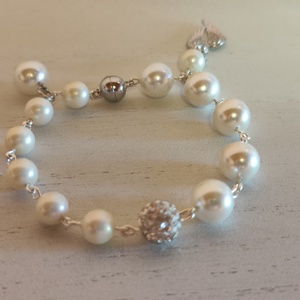 Különleges, shell pearl, ásvány szett!! - esküvő - ékszer - ékszerszett - Meska.hu