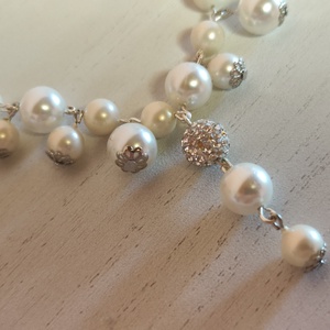 Különleges, shell pearl, ásvány szett!! - esküvő - ékszer - ékszerszett - Meska.hu