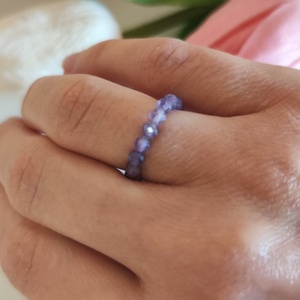 Tenyésztett gyöngy-eperkvarc-ametiszt gyűrű! - ékszer - gyűrű - gyöngyös gyűrű - Meska.hu