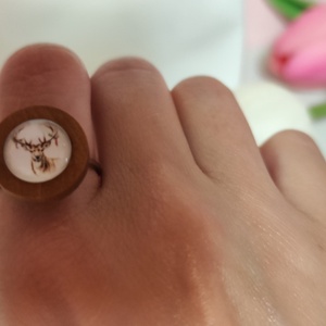 Unisex üveglencsés gyűrű. - ékszer - gyűrű - üveglencsés gyűrű - Meska.hu