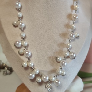 Különleges, shell pearl, ásvány szett!! - esküvő - ékszer - ékszerszett - Meska.hu