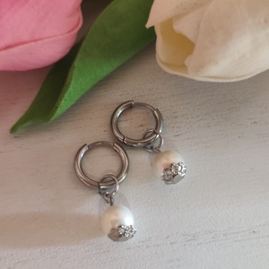 Különleges, shell pearl, ásvány szett!! - esküvő - ékszer - ékszerszett - Meska.hu