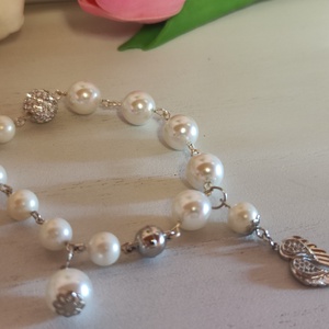 Különleges, shell pearl, ásvány szett!! - esküvő - ékszer - ékszerszett - Meska.hu