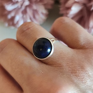Lapis Lazuli vagy Rózsakvarc ásvány gyűrű!, Ékszer, Gyűrű, Gyöngyös gyűrű, Ékszerkészítés, Gyöngyfűzés, gyöngyhímzés, MESKA