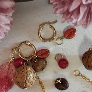 Nemesacél variálható gyöngyös fülbevaló! - ékszer - fülbevaló - lógó fülbevaló - Meska.hu