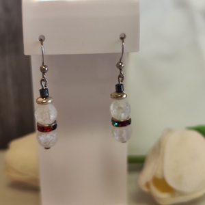 Egyedi hóember fülbevaló! - ékszer - fülbevaló - lógó fülbevaló - Meska.hu