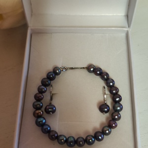 Különleges tenyésztett gyöngy ékszer szett díszdobozban! - ékszer - ékszerszett - Meska.hu