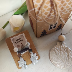 Két pár fülbevaló szett, ajándék dísszel, díszcsomagolással! - ékszer - fülbevaló - lógó fülbevaló - Meska.hu