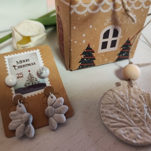 Két pár fülbevaló szett, ajándék dísszel, díszcsomagolással! - ékszer - fülbevaló - lógó fülbevaló - Meska.hu