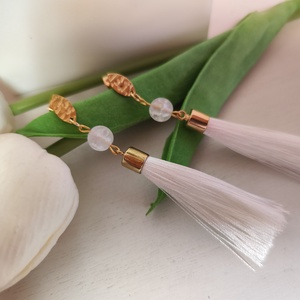 Hegyikristály -rojtos fülbevaló! - ékszer - fülbevaló - rojtos fülbevaló - Meska.hu