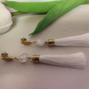 Hegyikristály -rojtos fülbevaló! - ékszer - fülbevaló - rojtos fülbevaló - Meska.hu