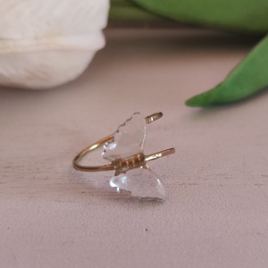 Kézzel készült sárgaréz gyűrű medállal!, Ékszer, Gyűrű, Figurális gyűrű, Ékszerkészítés, Gyöngyfűzés, gyöngyhímzés, MESKA