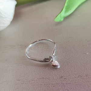 Egyedi gyűrű, S925 ezüst medállal. - ékszer - gyűrű - gyöngyös gyűrű - Meska.hu