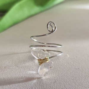 Egyedi, ezüstös csillogású pillangó gyűrű � átlátszó akril medállal!, Ékszer, Gyűrű, Statement gyűrű, Ékszerkészítés, Gyöngyfűzés, gyöngyhímzés, MESKA