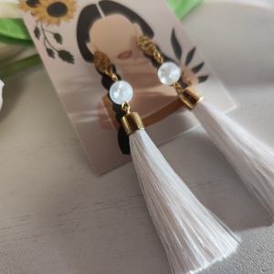 Hegyikristály -rojtos fülbevaló!, Ékszer, Fülbevaló, Rojtos fülbevaló, Ékszerkészítés, Gyöngyfűzés, gyöngyhímzés, MESKA