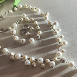 Különleges kagylógyöngy, ásvány szett, díszcsomagolásban!, Esküvő, Ékszer, Ékszerszett, Ékszerkészítés, Gyöngyfűzés, gyöngyhímzés, MESKA