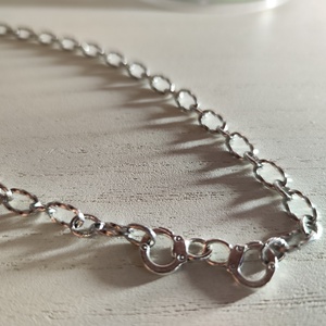 Masszív nemesacél nyaklánc bilinccsel � unisex, strapabíró ékszer!, Ékszer, Nyaklánc, Medálos nyaklánc, Ékszerkészítés, Gyöngyfűzés, gyöngyhímzés, MESKA