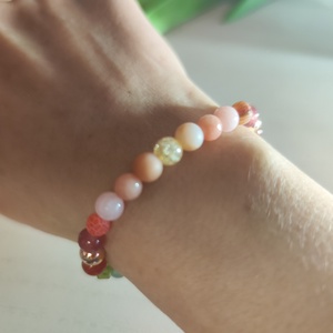 Egyedi ősz színtípus karkötő � Ragyogó meleg harmónia! - ékszer - karkötő - ásványkarkötő - Meska.hu