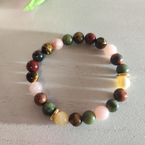 Fedezd fel az ősz típus legjobb színeit egyedi ásványkarkötőben!  - ékszer - karkötő - gyöngyös karkötő - Meska.hu