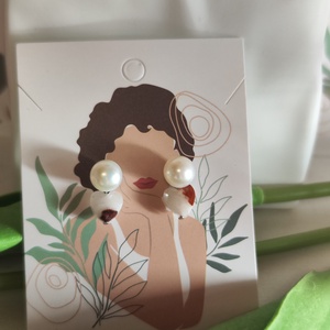 Egyedi, édesvízi tenyésztett gyöngy fülbevaló AAA minőségű természetes szív jáspis medállal! - ékszer - fülbevaló - lógó fülbevaló - Meska.hu