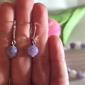 Levendula Álom Ékszerszett - Egyedi Ajándék Nőknek - Jáde és Hegyikristály - ékszer - ékszerszett - Meska.hu