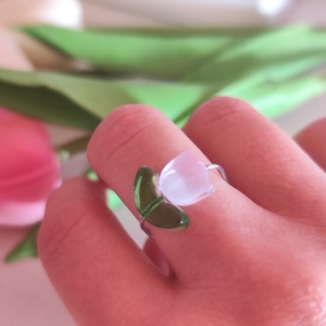 Tavaszi Megújulás az Ujjaidon � Egyedi Tulipán Gyűrű - ékszer - gyűrű - gyöngyös gyűrű - Meska.hu