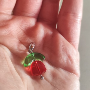 Kézműves Üveg Tulipán Medál � A tavasz eleganciája - ékszer - nyaklánc - medál - Meska.hu
