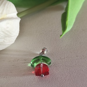 Kézműves Üveg Tulipán Medál � A tavasz eleganciája - ékszer - nyaklánc - medál - Meska.hu