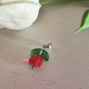 Kézműves Üveg Tulipán Medál � A tavasz eleganciája - ékszer - nyaklánc - medál - Meska.hu