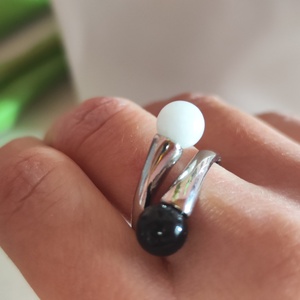 Harmónia Kétszeresen � Kézműves Ásványgyűrű (Választható Párosítás) - ékszer - gyűrű - többköves gyűrű - Meska.hu