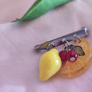 Mediterrán Nyár � Nemesacél Design Kitűző Üveggyönggyel , Ékszer, Kitűző és Bross, Ékszerkészítés, MESKA