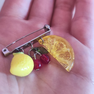 Mediterrán Nyár � Nemesacél Design Kitűző Üveggyönggyel  - ékszer - kitűző és bross - Meska.hu