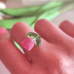 Tavaszi Megújulás az Ujjaidon � Egyedi Nemesacél Tulipán Gyűrű ?, Ékszer, Gyűrű, Gyöngyös gyűrű, Ékszerkészítés, MESKA